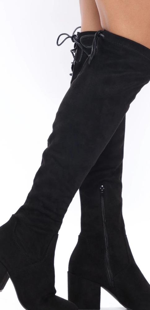 Wide calf knee boot
